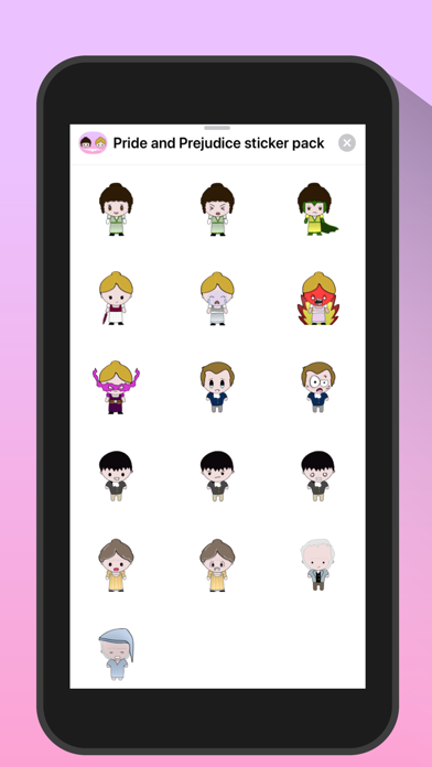 How to cancel & delete Pride and Prejudice stickers from iphone & ipad 1