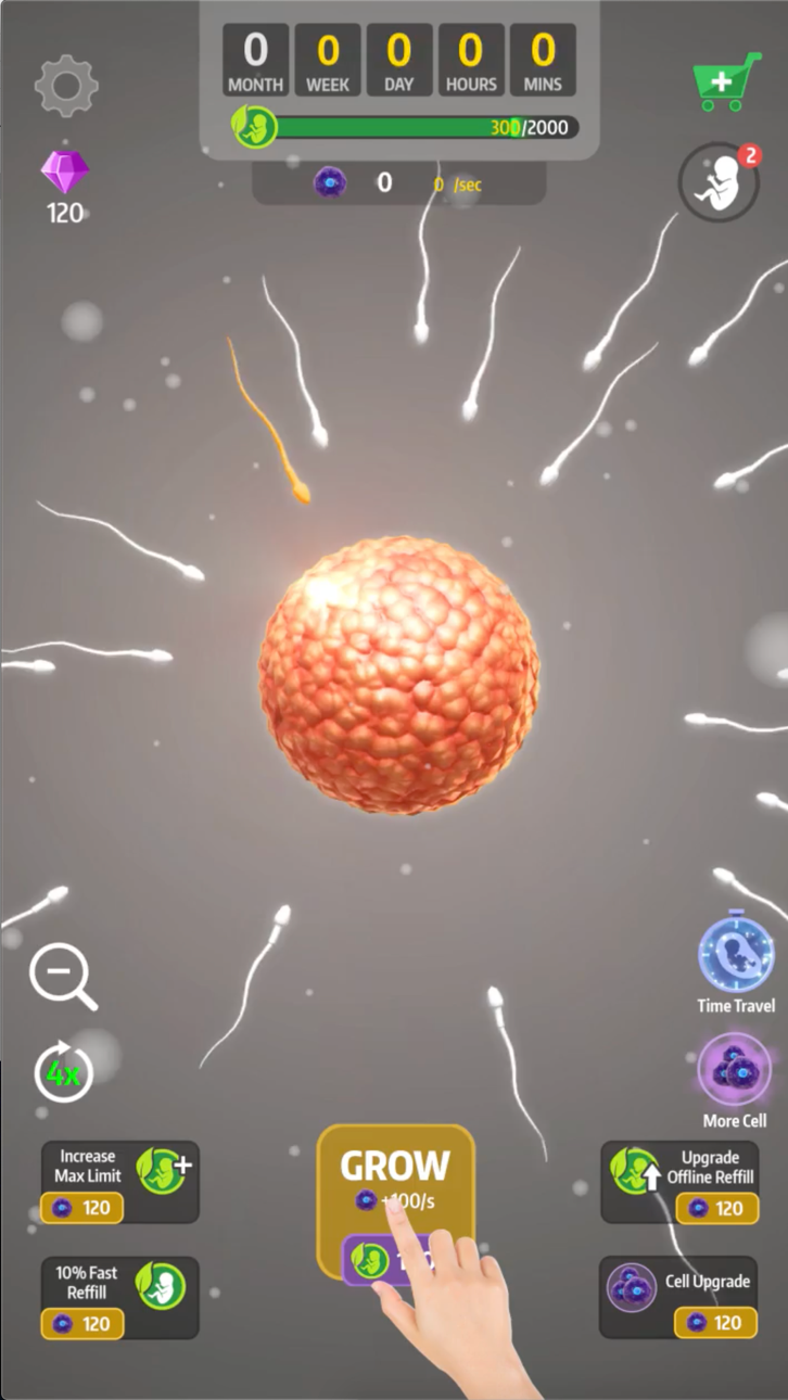 Idle 9 Months iOS Mod IPA screenshot 1 - iOS game interface