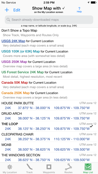 i Hike GPS : USA + SE & SW Canada Topo Maps Screenshot 7