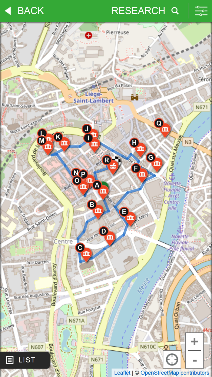 Walks through Liège