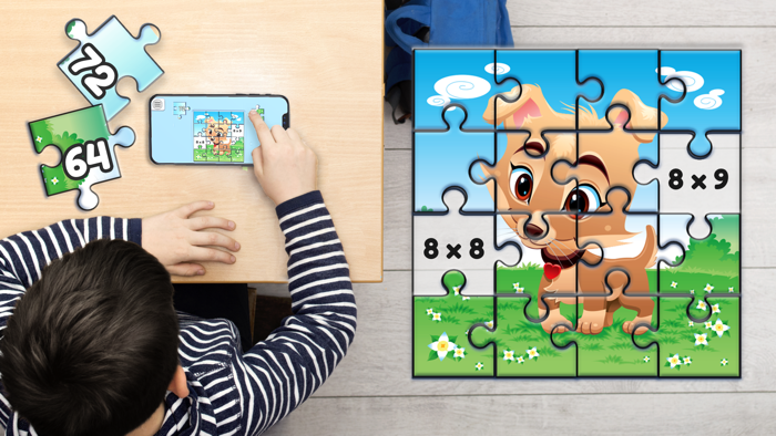 我的益智儿童数学拼图游戏！