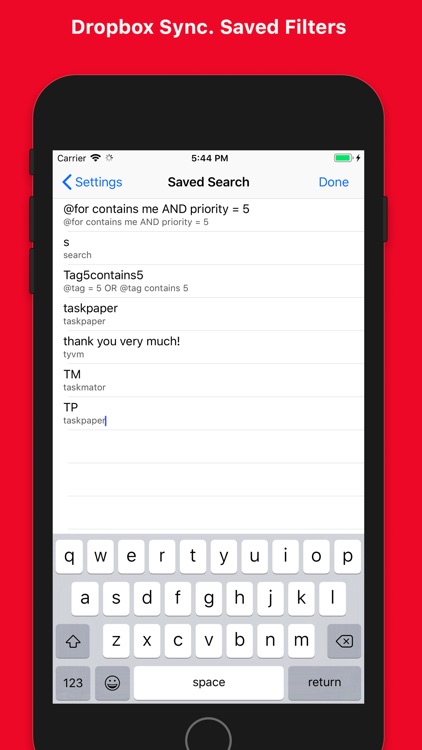 Taskmator - TaskPaper Client screenshot-4
