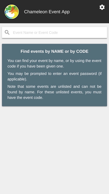 Chameleon Event App