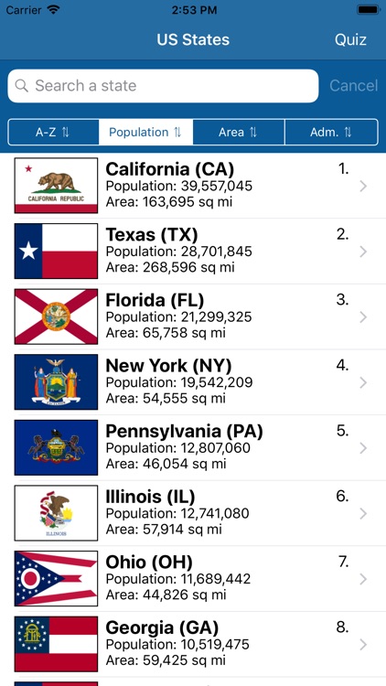 US States Flags Seals Quiz screenshot-7