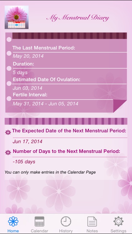 My Menstrual Diary