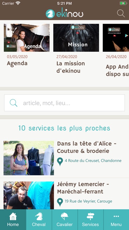 Ekinou - au service du cheval