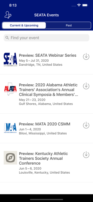 SEATA Conference Events(圖2)-速報App