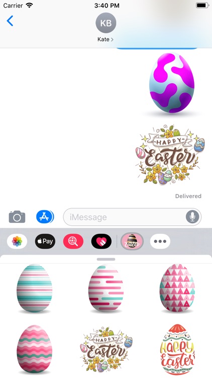 Shiny Easter Egg Stickers