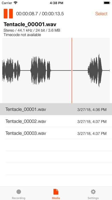 Timecode Audio Recorder screenshot 2