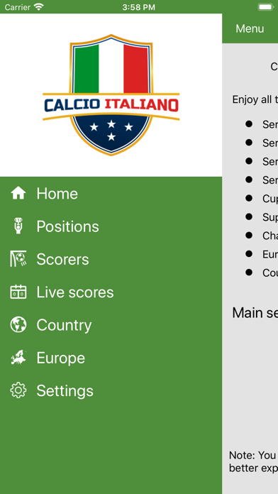 How to cancel & delete Italian Soccer Live from iphone & ipad 1