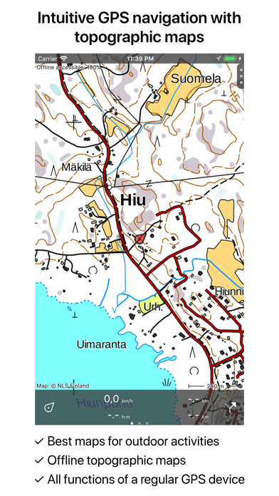 Topo GPS Finland Screenshot 2