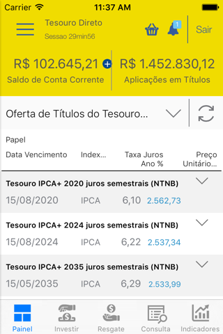 Investimentos BB screenshot 3