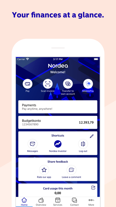 How to cancel & delete Nordea Mobile - Denmark from iphone & ipad 1