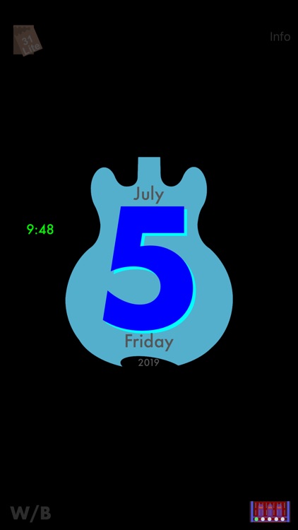 GuitarSilhouetteCalendarLite screenshot-4