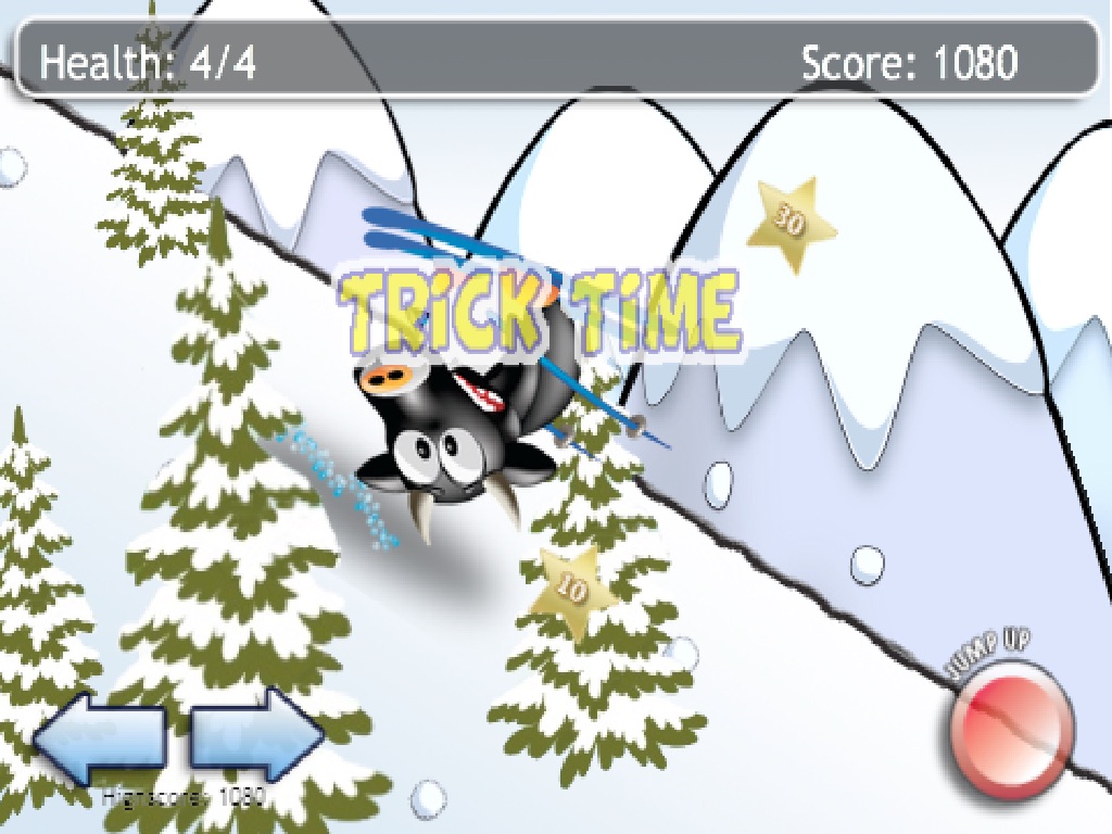 PenguiN Wack Ski Trip HD screenshot 3