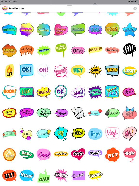 bubble stickers app