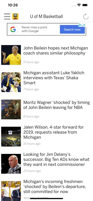 Wolverines Basketball News