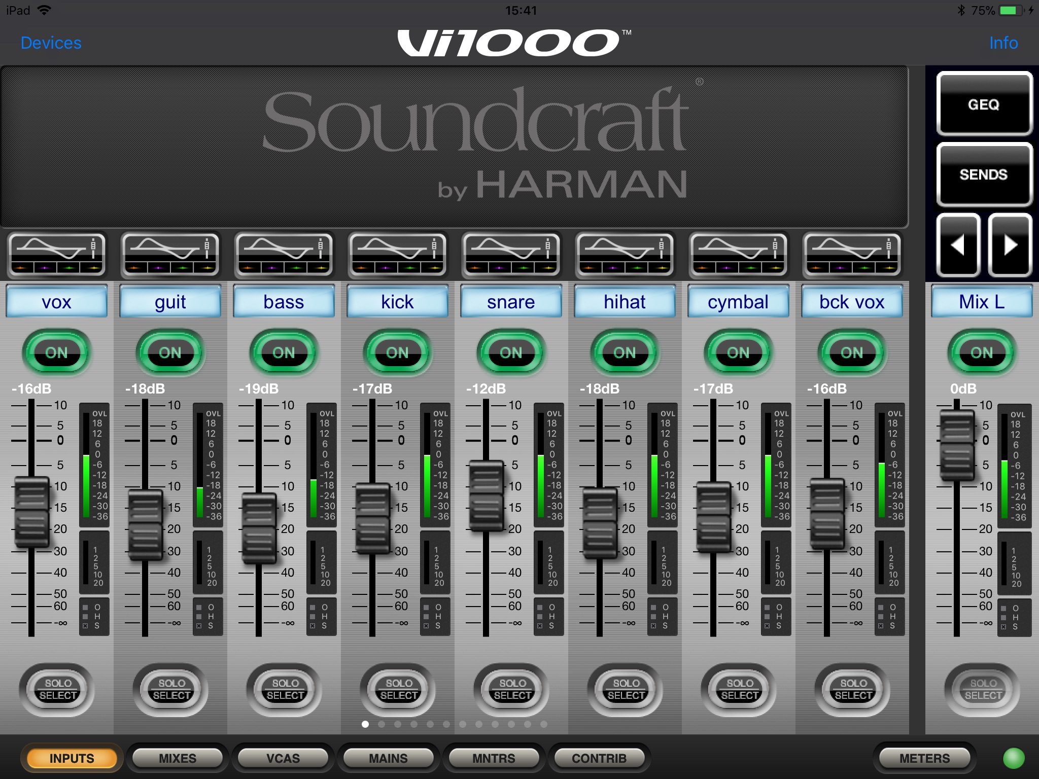 Soundcraft ViSi Remote screenshot 4