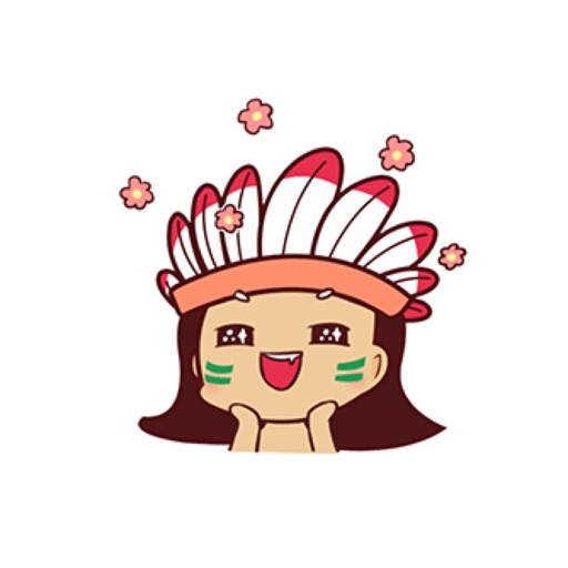 Indian Girl  Animated Stickers