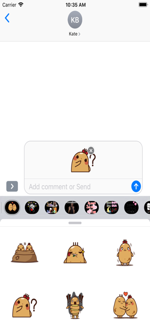 Cute Couple Potato Stickers(圖1)-速報App