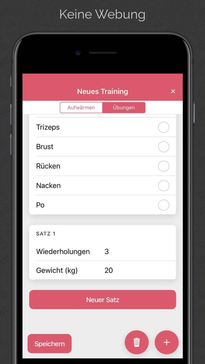 Einfaches Trainingstagebuch