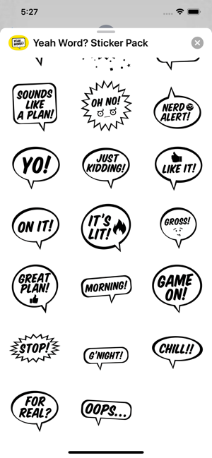 Yeah Word? Sticker Pack(圖4)-速報App