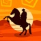 "Happy cowboy" is an app that tests the player's eyesight and reaction speed