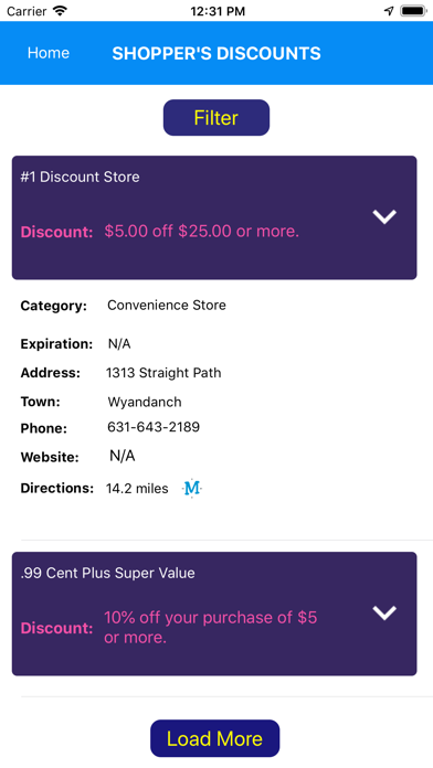 Shopper's Discount Card screenshot 2