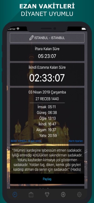 Ezan Vakti Namaz Vakitleri Pro(圖1)-速報App