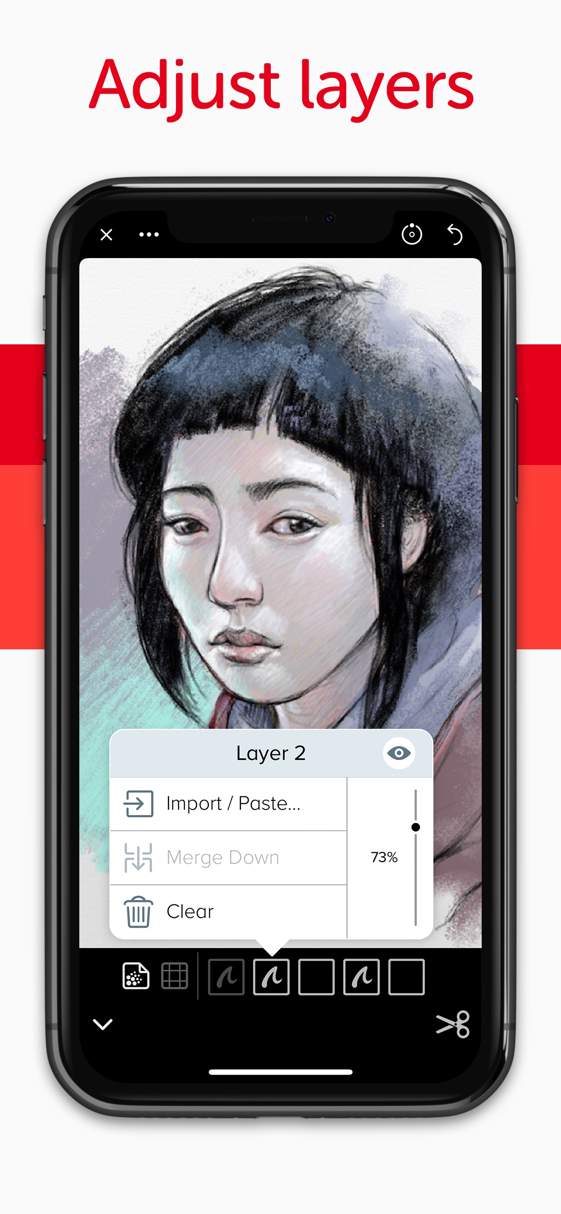 Screenshot do app Linea Sketch
