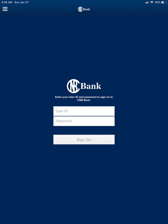 CNB Bank for iPad