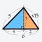 OmemeTriangle can solve area, length, and angles of triangle triangle with inputing some lengths