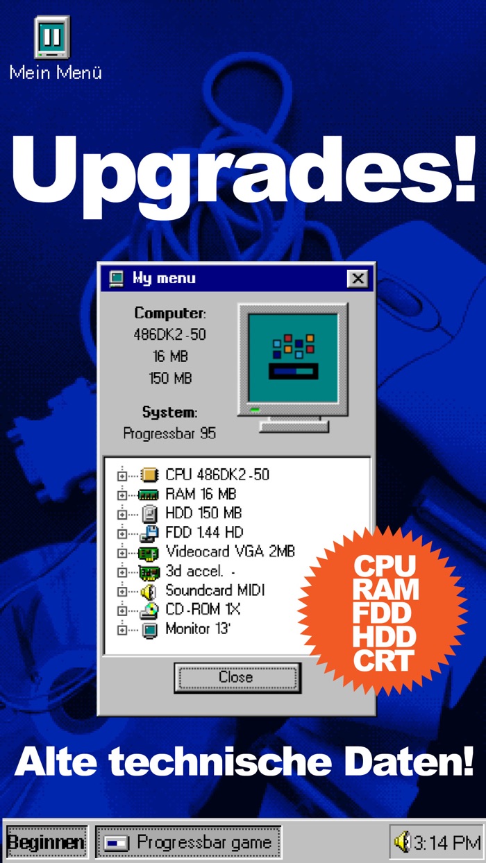 ProgressBar95 Retro-Zeitvertre