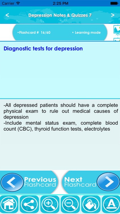 Depression Exam Review App Q&A screenshot-3