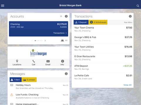 Bristol Morgan Bank Mobile screenshot 2