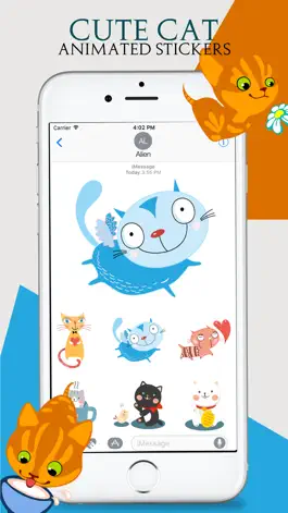 Game screenshot Animated Cats Moji apk