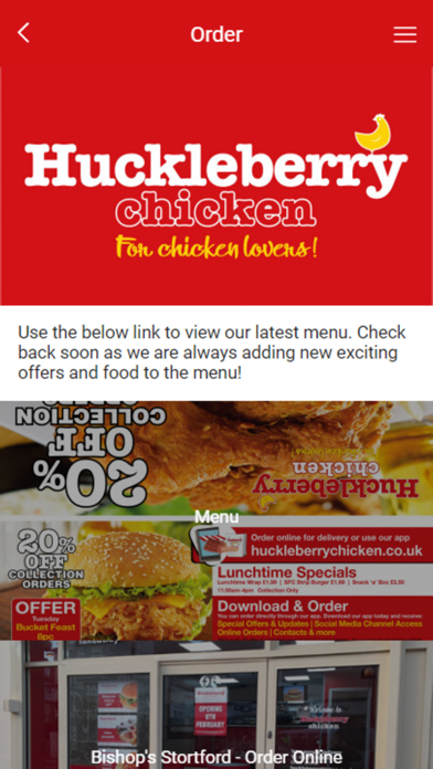 Huckleberry Chicken App screenshot 3