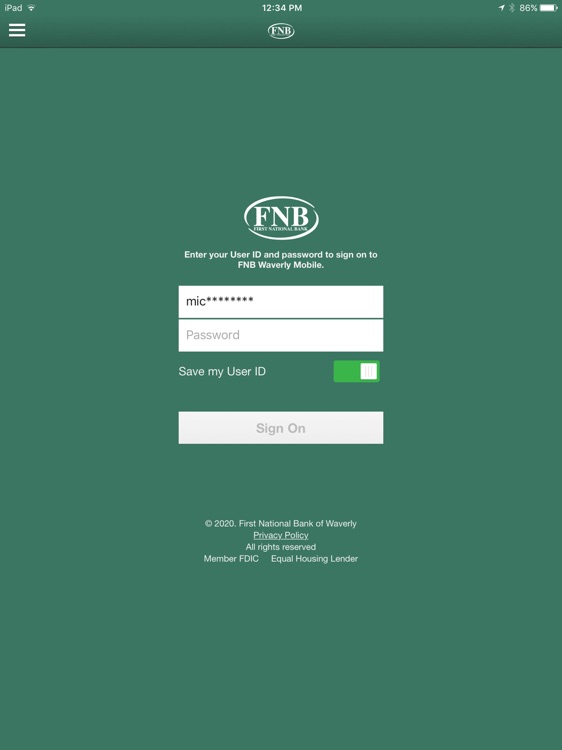 FNB Waverly Mobile for iPad screenshot-3