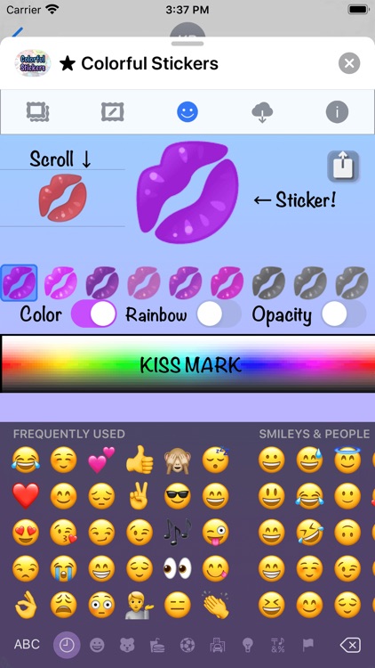 Colorful Stickers and Emoji screenshot-9