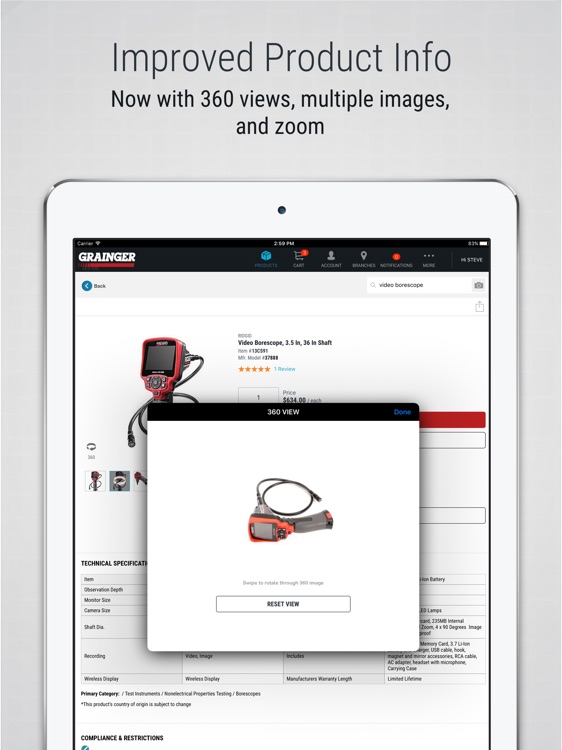 W.W. Grainger, Inc. For iPad