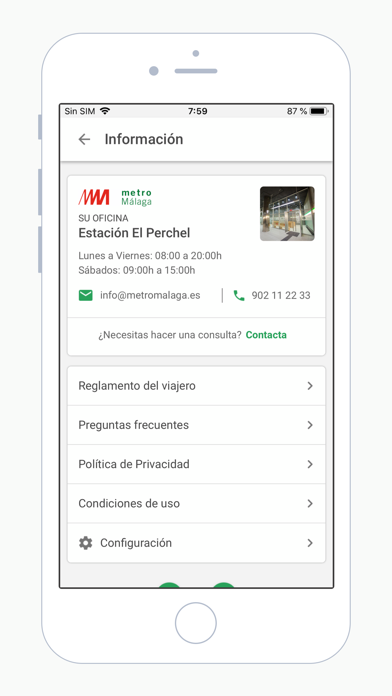 Metro de Málaga Oficial screenshot 3