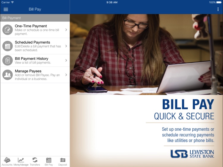 Lewiston State Bank for iPad screenshot-3