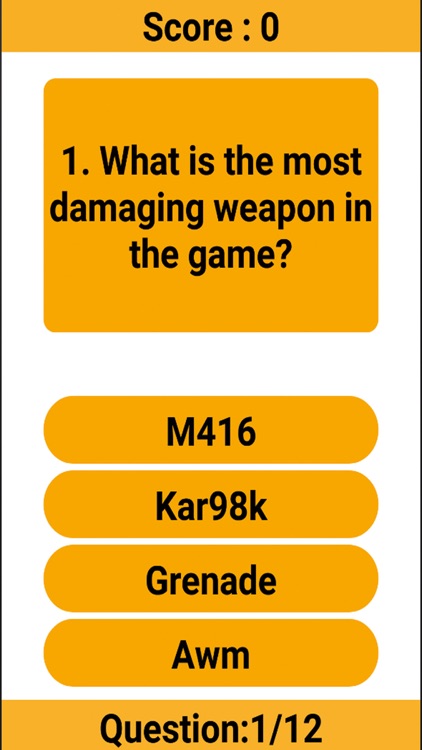 Challenge Quiz For PUBG