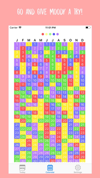 Moody - Mood Calendar screenshot-4