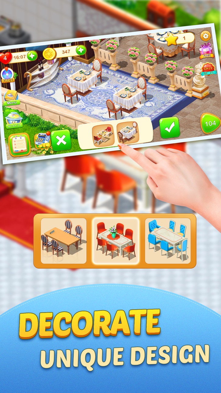 Dream Cafe-Match 3 Crush Hack screenshot 3 - iOS game interface