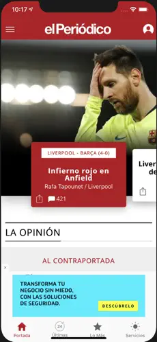 Captura de Pantalla 1 El Periódico iphone