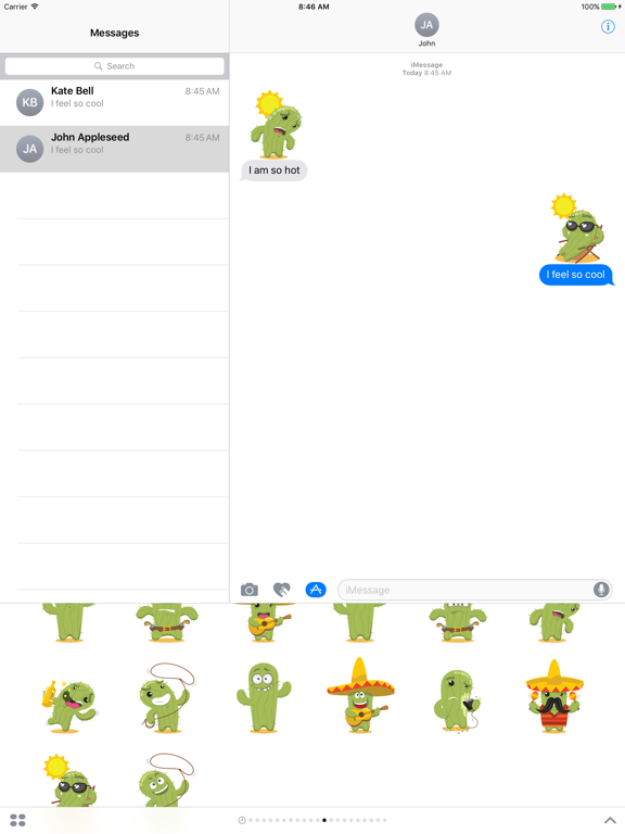 Screenshot #6 pour Sticker Me: Cactus Emotions