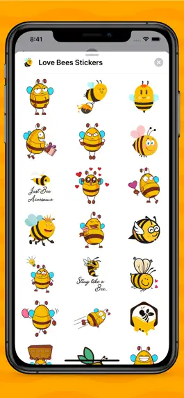 Game screenshot Love Bees Stickers hack