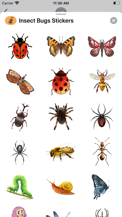 Insect Bugs Stickers screenshot 2