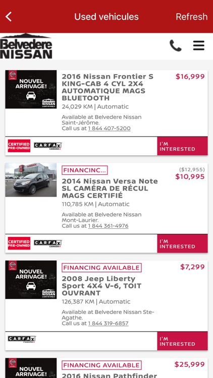 Belvedere Nissan Dealer App screenshot-3